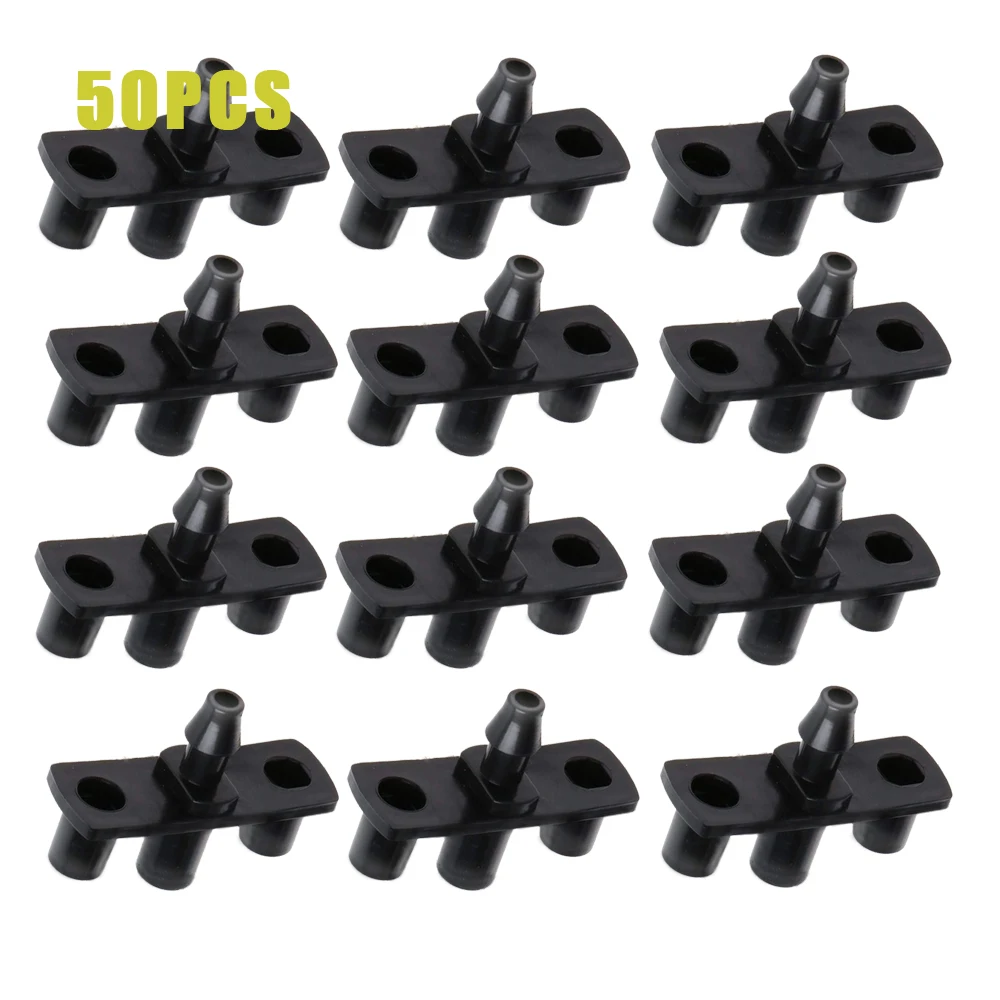 50 шт. 1/4 ''колючей для подключения 4/7 мм шланг Micro/Капельное& Поддержка держатель столбы для 4/7 мм и 3/5 мм шланг& полива и орошения заглушка - Цвет: 9