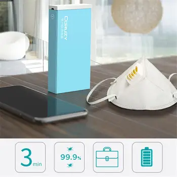 

UV Sterilizer Box UVC Disinfection Box USB Rechargeable Sterilization Device for Cleaning Mask Mobile Phone Tableware