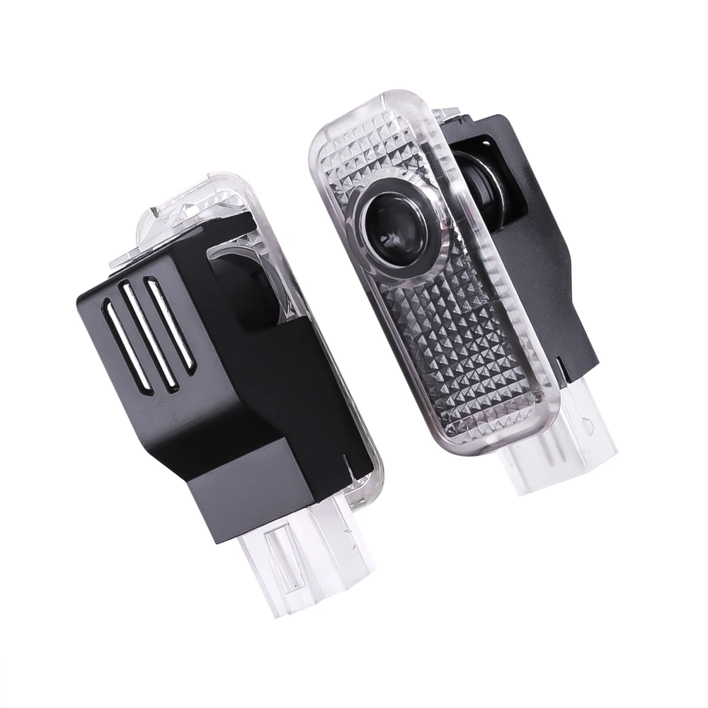 2 or 1 pc LED Car Welcome Lights Door Opening Projector lamp Courtesy Ghost Shadow Logo For VW Passat B5 Phaeton Touareg
