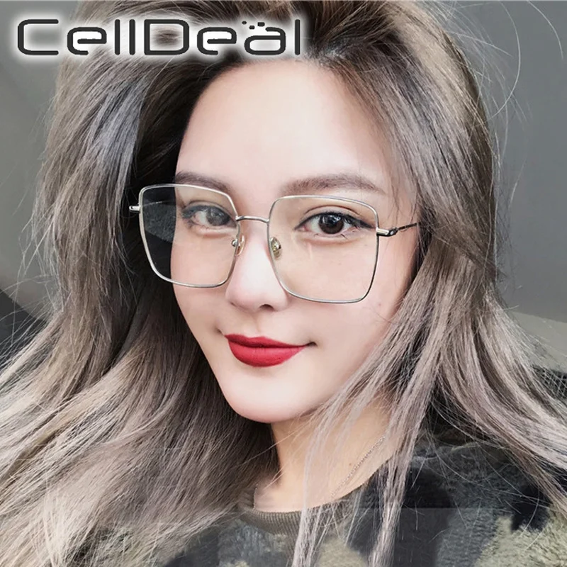 Женские винтажные очки большого размера d квадратная оправа оптические оправы