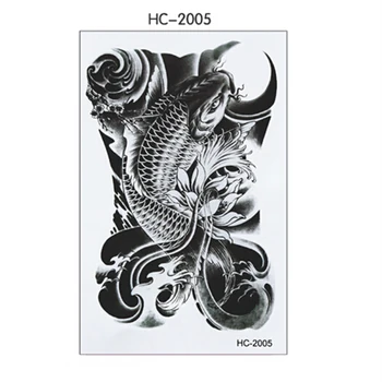 

AACAR 3D Waterproof Temporary Exotic Tattoo Stickers Sexy Oriental Carp Beauty Makeup Body Art Tattoo
