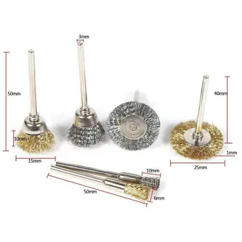 

Brass Brush set Metal Cleaning Rust Sanding Wood carving Degreasing burr