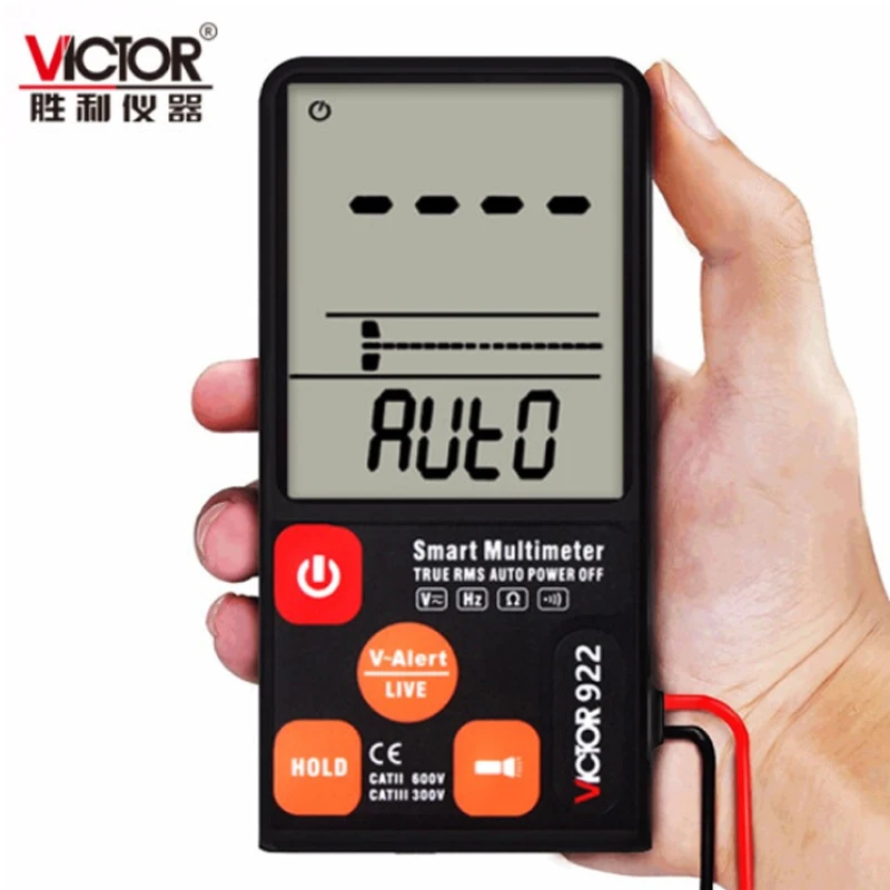 

Ultra-thin Digital Multimeter Auto Range Smart Tester Meter 3 Line Large Screen LCD Display AC/DC Portable Voltmeter NCV Hz Test