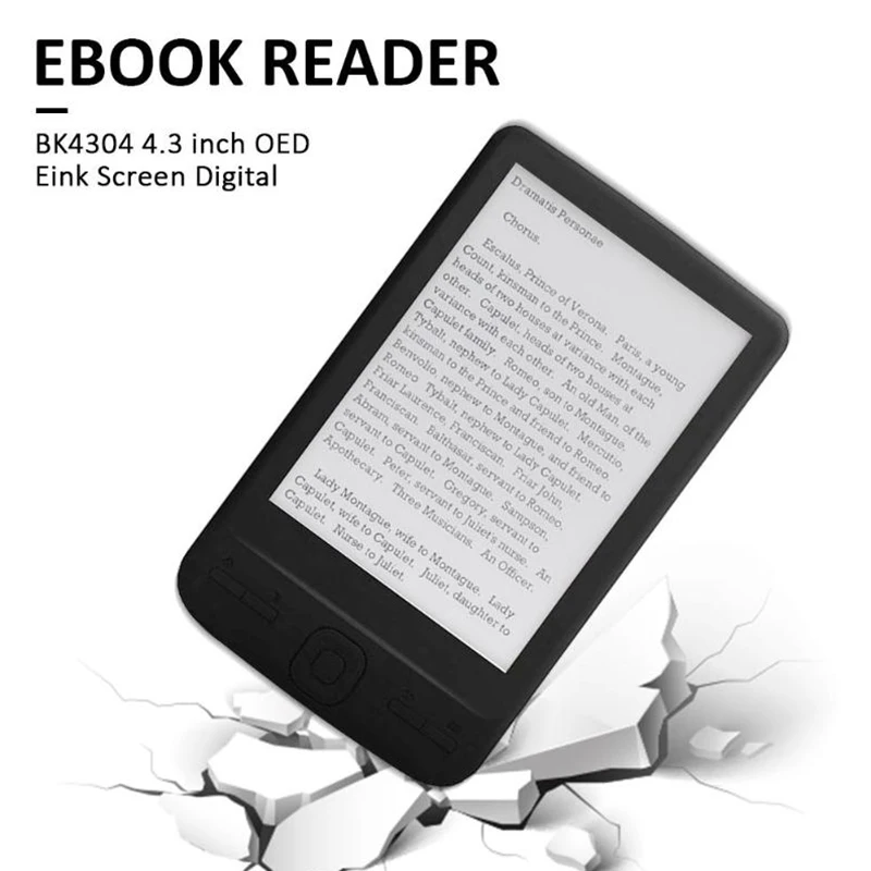 4 3 Inch E Ink Ebook Reader 800X600 Ereader Electronic Paper Book with Front Light PU Cover