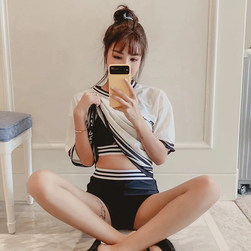 

Separate Swimsuits Swim Suits Bikini For Women 2019 May Female Beach Plus Size Swimwear Three Piece Korean Training Brassiere