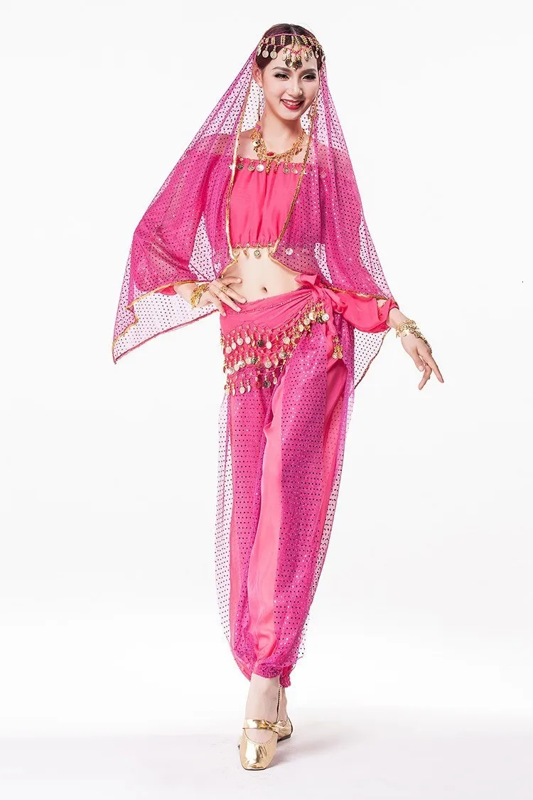 7 colors available Indian costume Sari Indian Clothing Sequin Chiffon Indian Pants for Women bollyhood 8 pieces included