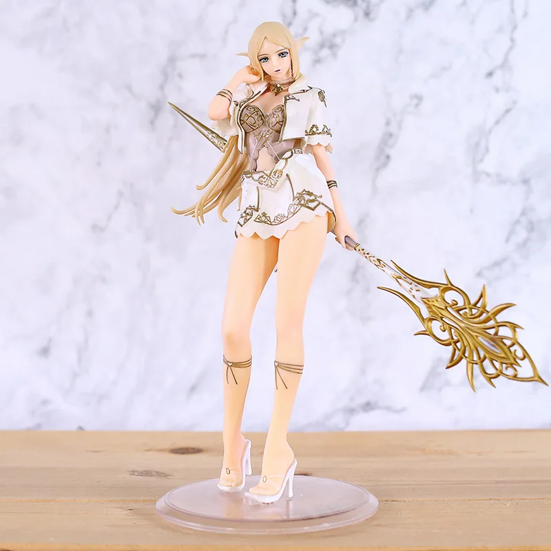 Lineage II белый Эльф ПВХ сексуальная фигура Модель игры Lineage II сексуальный Эльф девушки коллекционные игрушки на Рождество