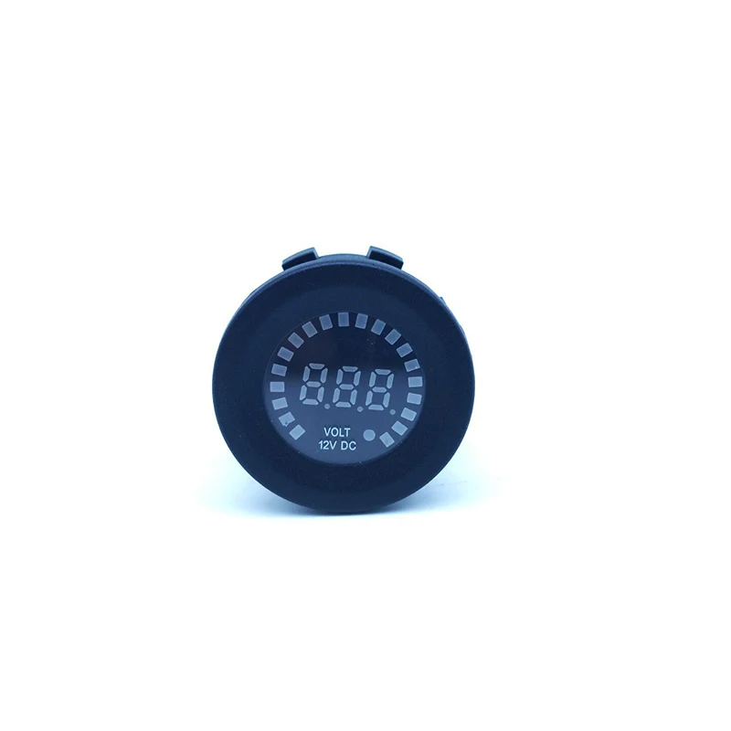 Портативный Высокое качество AC/DC 12 V-24 V светодиодный Панель цифровой Напряжение Профессиональный вольтметр Дисплей Датчик Вольтметр для автомобиля мотоцикла