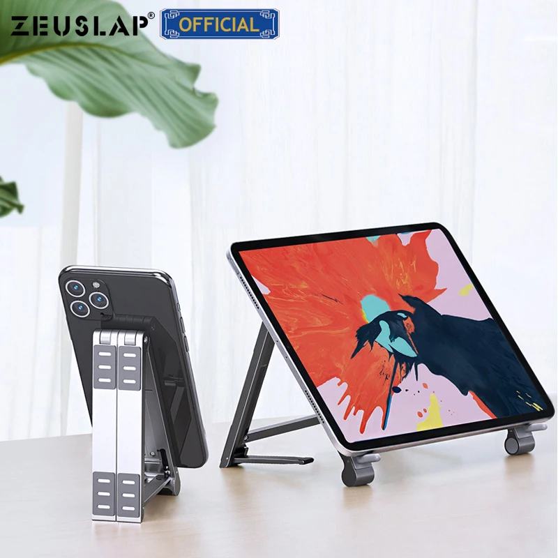 Suporte para Macbook Liga de Alumínio Portátil para Monitor Zeusap Portátil Notebook Suporte Dobrável Tablet Pro - Imagem 5