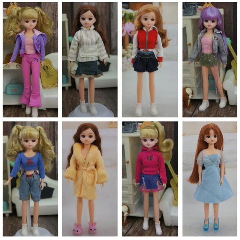 

NEW 1/6 Doll Accessories Azone LIicca Fashion Outfit Tops Trousers Skirt Blyth Clothes Dress For Dolls