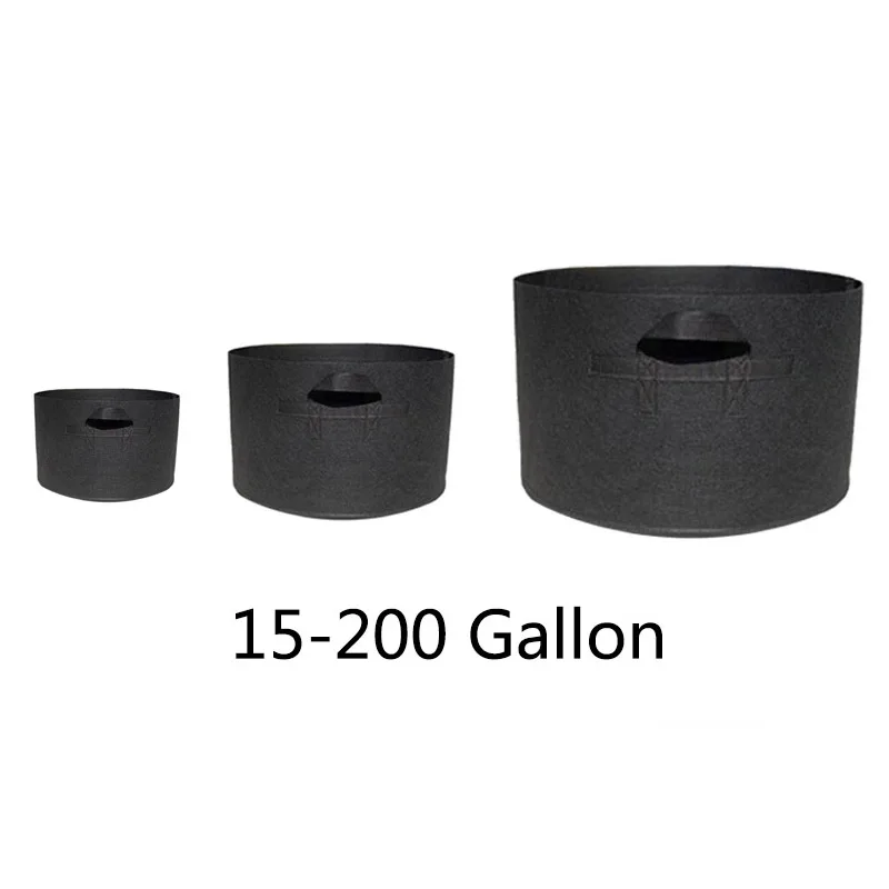 2 5 10 15 200 gallon Grow Bags garden plant growing tree pots planter fabric large Planting home Vegetable strawberry fruit grow bags,plant grow bags,planting bags,felt grow bags,potato grow bags,mushroom grow bags,herbal grow bags