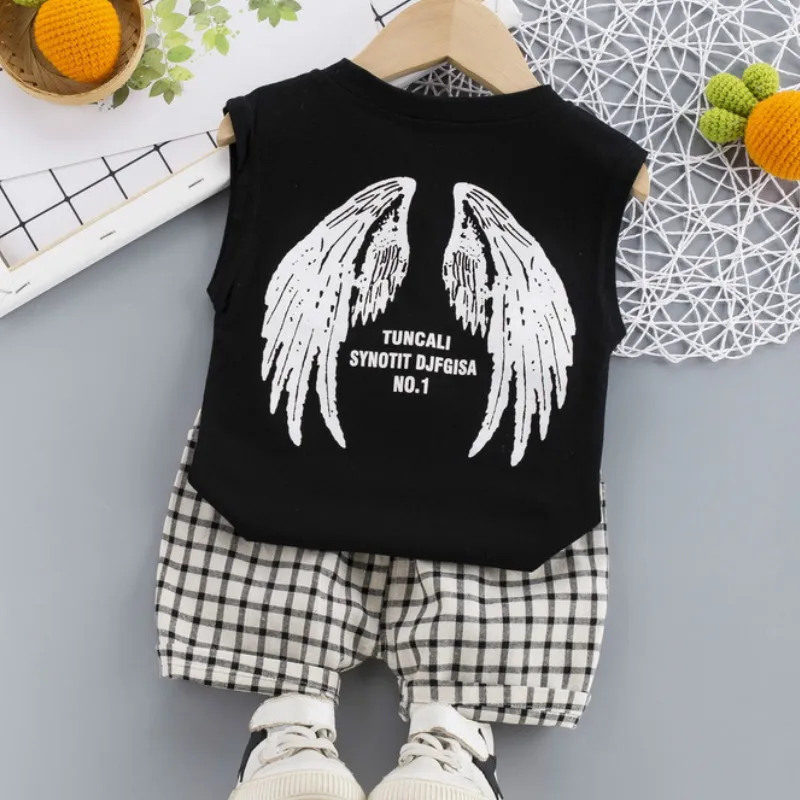 Костюм для мальчиков Новинка лета 2020 красивая детская хлопковая Повседневная