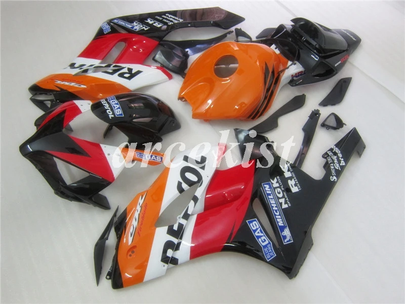 4 подарки ABS мотоцикл обтекатели комплект Подходит для Honda CBR1000RR 04 05 Обтекатель Набор CBR 1000 RR 2004 2005 на заказ repsol ГАЗ