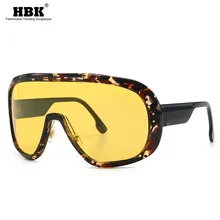 Винтажные Солнцезащитные очки с большим защитным козырьком, женские солнцезащитные очки с плоским верхом, Непродуваемые солнцезащитные очки, цельные очки с большой оправой