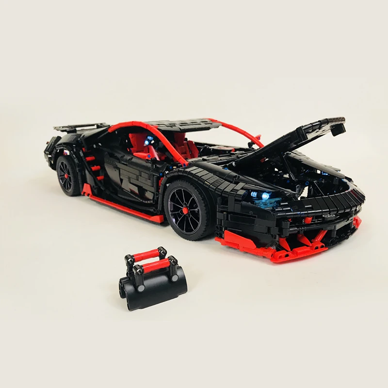 BuildMOC RC Car The Lamborghinis Roadster Power Function Building Blocks Kids Technic Toys 20091 MOC 12560|Блочные конструкторы| |