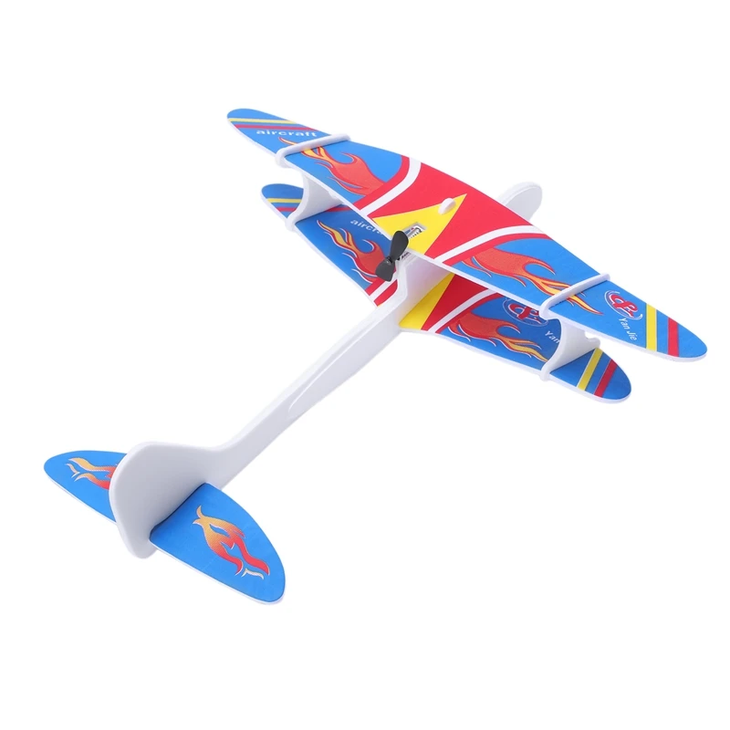 Diy биплан AB Glider пены приведенный в действие летающий самолет Перезаряжаемые Электрический самолет модель научные Развивающие игрушки для детей