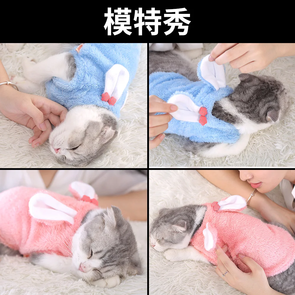Одежда для кошек; милый котенок Гарфилд; сиамская кошка; синяя одежда для домашних животных; сезон осень-зима; Рождественский костюм; BB50WY