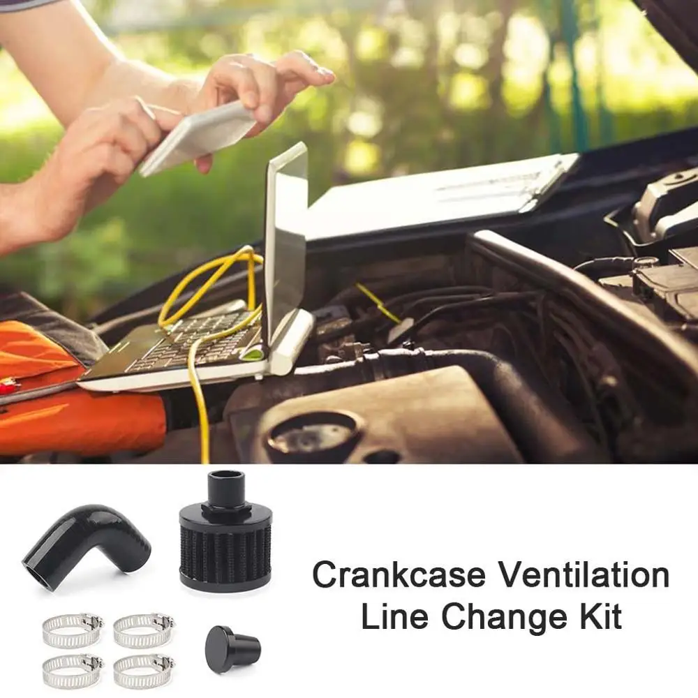 CCV Crank чехол Vent Reroute Kit для 07,5-17 Dodge для 6,7 дизель 2500 3500 черный цвет прочный маленький