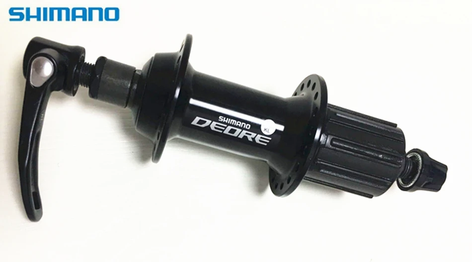 Shimano DEORE велосипед концентратор FH-M590 сзади quick release 32 отверстия Черный дорожный 8/9/10s