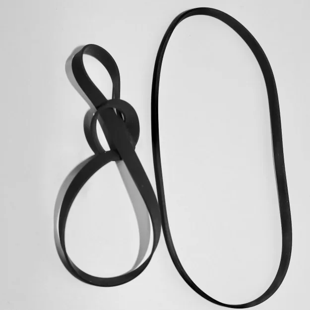 

2pcs Fold Length:180 Width:5mm Thickness:0.6mm Opener Phonograph Audio Drive Belt Transmission Flat Belt