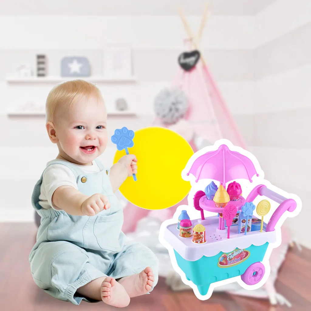 Кухня Игрушка Корзина Набор фруктовое мороженое конфеты овощи корзина музыка ролевые игры миниатюрная еда девочки развивающие игрушки