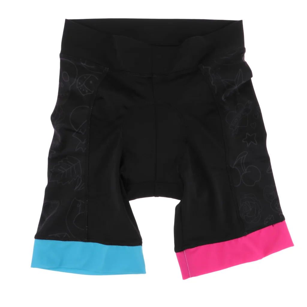 Women Cycling Underwear Shorts 3D Padded Bike Bicycle Half Pants Undershorts Anti-slip Leg Grippers - Breathable & Quick Dry