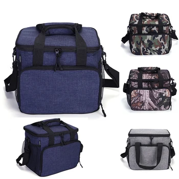 

1pc Reusable Waterproof Lightweight Durable Portable Insulation Bento Pouch Lunch Box Bag Friends Co-worker Family 27X23CM