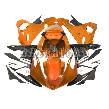 Полный комплект обтекателей для Yamaha YZF600 R6 2003 2004 2005 R6 03 04 05 ABS пластик впрыска кузова мотоцикла глянцевый оранжевый черный - Цвет: R6 2005