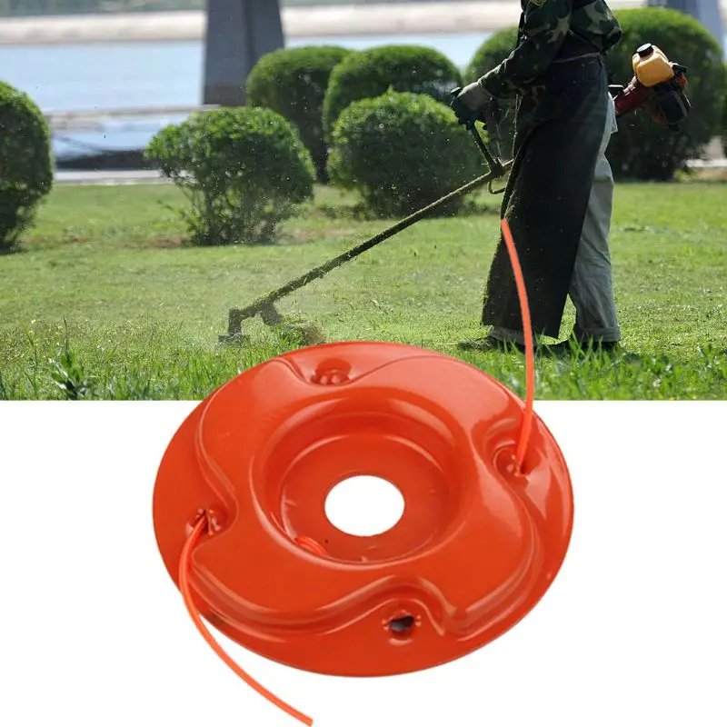 

Universal Trimmer Head with 2 Lines String Brush Cutter Blade for Lawn Mower Gar