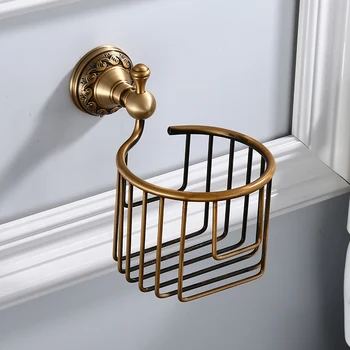 

New Wall Mounted Toilet Paper Holder Antique Finishing Roll Toilet Paper/Roll Holder Apply Kitchen Bath Restaurant