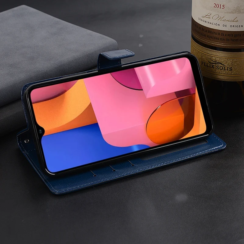 Кожаный бумажник чехол для телефона для samsung Galaxy A20S A2070 A207F чехол телефона фоторамка со слотом для карты памяти флип чехол для samsung A20S чехол