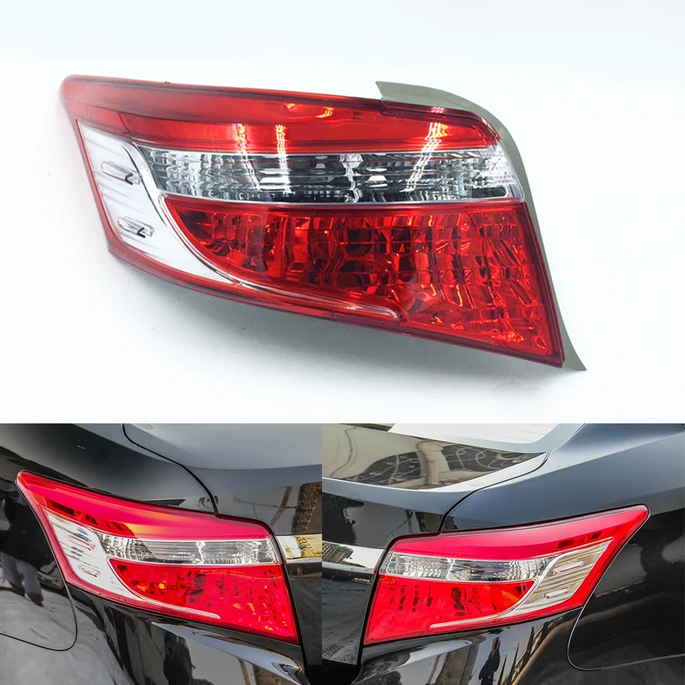 

Задний фонарь для Toyota Vios 2014, 2015, 2016, автомобильный фонарь в сборе, Автомобильный задний фонарь, поворотный сигнал, стоп-сигнал Предупреждение фонарь бампера