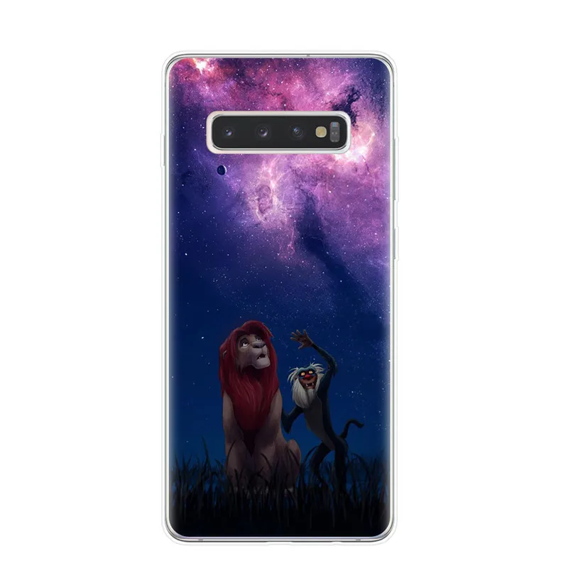 Роскошный чехол для телефона Lion King nala simba timon для samsung Galaxy S10 S9 S8 Plus S6 S7 Edge S10E Lite 5G Мягкий ТПУ чехол Капа Etui - Цвет: T3581