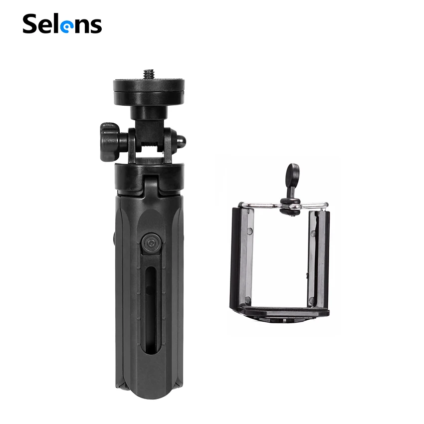 Selens мини настольная маленькая подставка для телефона Настольный штатив для камеры беззеркальная камера смартфон со съемной шаровой головкой