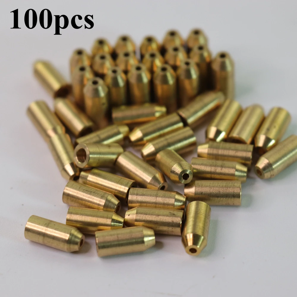 

100pcs Wholesale Durable Brass Refill Butane Gas Adapter Copper Head Adapter For Dupont L2 France Gas Lighter Inflatable Gadgets