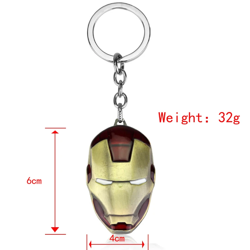 Thor Hammer металлический брелок Marvel Мстители эндшпиль танос оружие Железный человек брелок для ключей для мужчин автомобиля женщин сумка аксессуары - Цвет: Iron Man 01