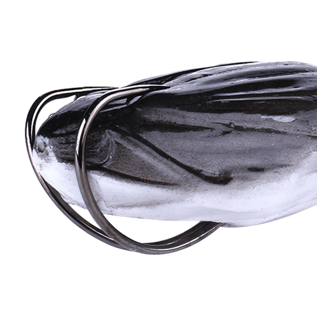 Perfeclan 2pcs 10.5cm Artificial Duck Fishing Lure Soft Silicone Sinking Wobblers Frog Baits Pesca Pike Carp Fishing Lures Tool