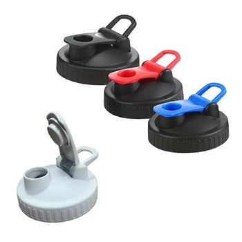 

4 Pcs Wide Mouth Mason Jar Flip Lids Reusable Storage Pour Caps with Leak-Proof Silicone Seal for Mason/Ball/Canning Jars