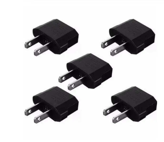 EU Euro Europe to US USA Power Jack Wall Plug Converter Travel Adapter 10Pieces/lot