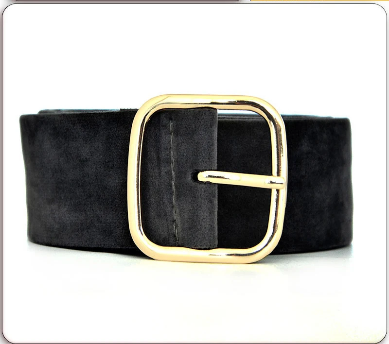 Deepeel/1 шт., 3,5*80-130 см, Harajuku, зима, новинка, бархат, хлопок, широкий пояс, сплав, пряжка, для девушек, замша, Джокер, пальто, широкие пояса, украшение