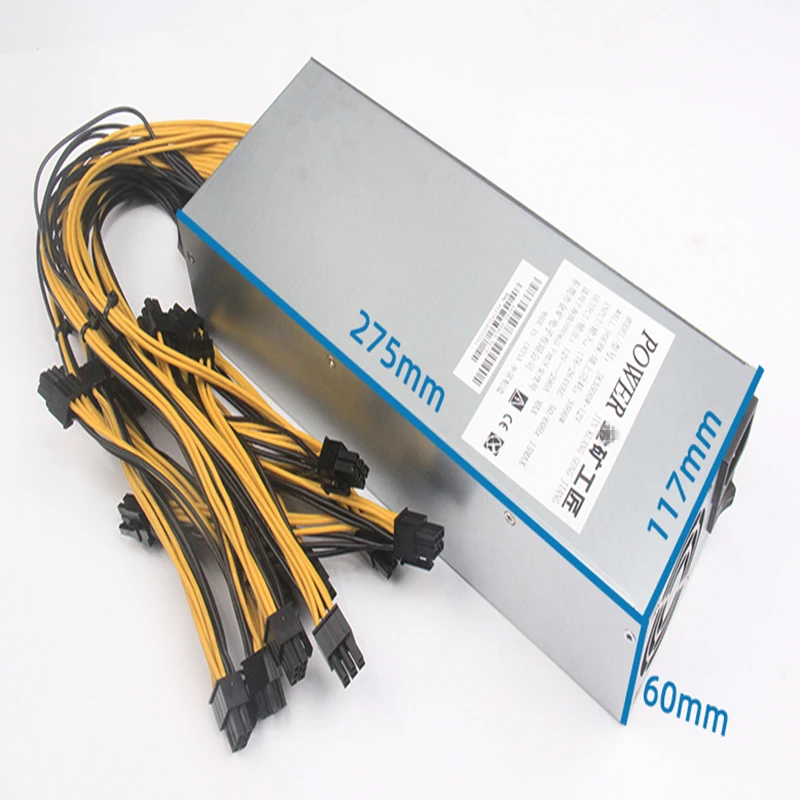 PSU для Jin Kuang одноканальный 12V E10.3 18*6P 3500W источник питания JK3500W-12V