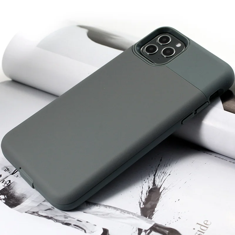 WOWCASE кошелек для iPhone 11 чехол держатель для карт чехол Гибридный скользящий защитный чехол для телефона для iPhone 11 Pro Max X Xr держатель для карт Coque - Цвет: Green case