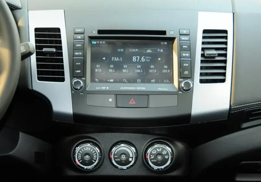 Android 9,0 4 Гб rom Tesla стиль Автомобильный gps навигатор для Mitsubishi Outlander 2006- головное устройство мультимедийный плеер