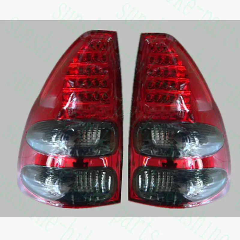 Подходит для Toyota Prado LC120 2003-2009 красный+ черный LH& RH задний фонарь светодиодный бисерное покрытие 2 шт