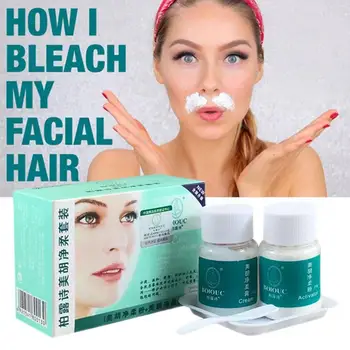

Eye Brow Cream Lighten Dark Hair Women Mustache Remove Eye Brow Bleach Fast Permanent Face Hair Bleaching Cream Set
