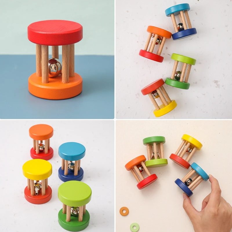 Hochet En Bois Toca T-WRH - Percussion Main - Effet Sonore Cascade - Lames Chêne De Siam