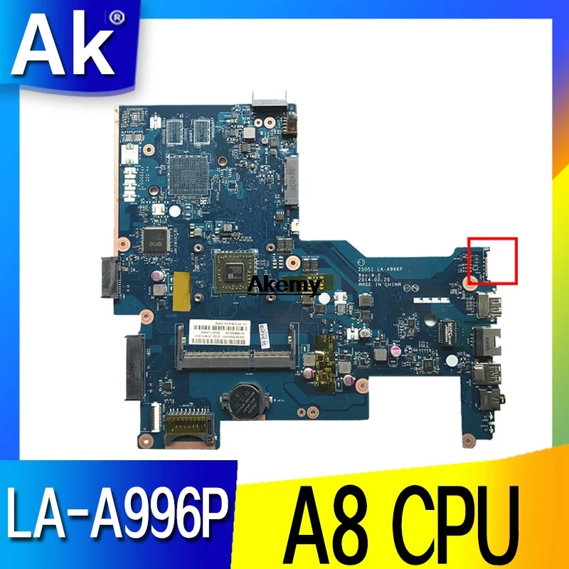 Бесплатная доставка ZS051 LA A996P для hp 15 G Материнская плата ноутбука 764260 501 001 с A8 6410 cpu