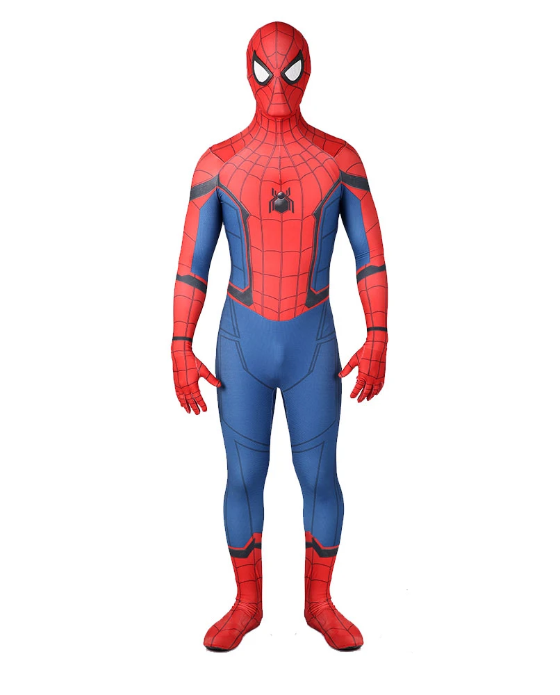 Homecoming Cosplay Costume 3D Printed Homecoming Spandex Suit Halloween Costume Bodysuit for Adult/Kids Plus size ladies halloween costumes