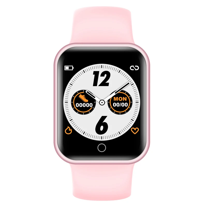 pink NY07 Bluetooth Смарт-часы для мужчин и женщин сердечного ритма кровяное давление фитнес-трекер Модные мужские спортивные Смарт-часы для HUAWEI XIAOMI - Цвет: pink