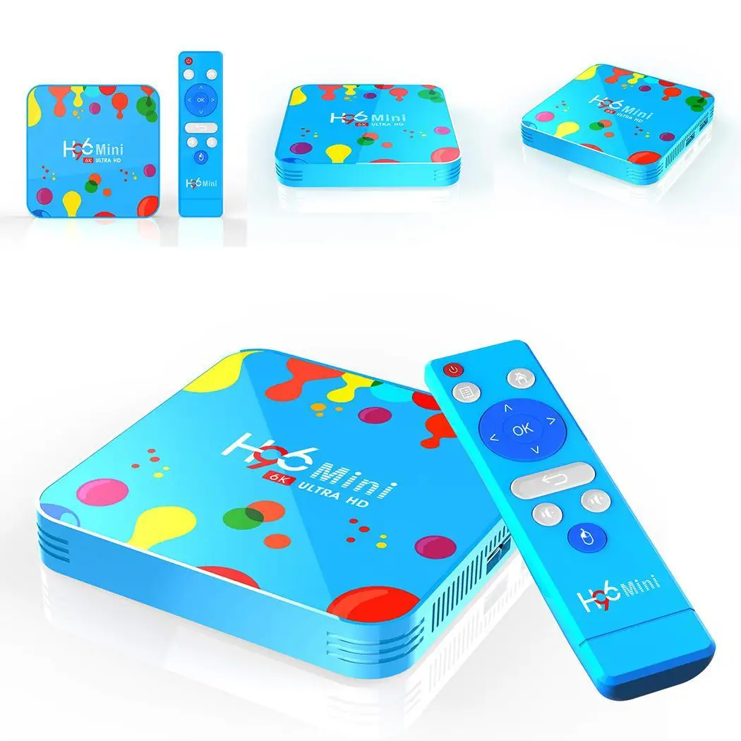 H96 мини Сетевая приставка в комплекте четырехъядерный Многоязычная TF, U диск Android HD 9,0 инфракрасный пульт дистанционного управления